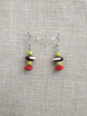 Boucles d'oreilles pois boucoussou
