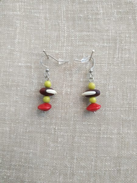 Boucles d'oreilles pois boucoussou