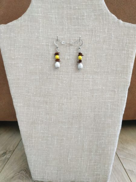 Boucles d'oreilles larme de job monval – Image 2