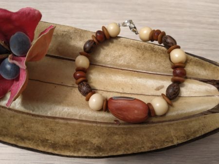 Bracelet pois Gogan mini d'Inde açaï