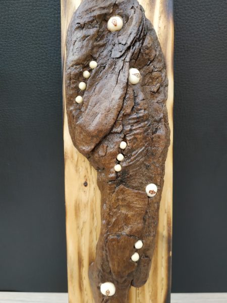 Objet décoratif bois flotté açaï et toloman blanc – Image 2