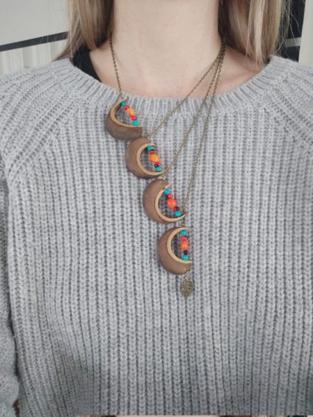 Collier sablier coque ensoleillé – Image 3