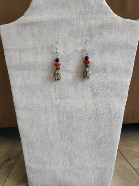 Boucles d'oreilles palmier royal nain immortelle – Image 2