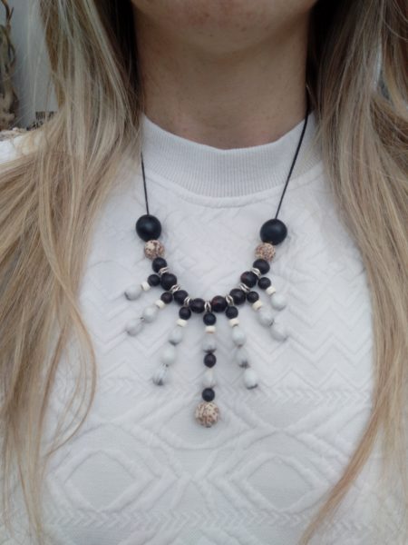 Collier ethnique larme de job et toloman – Image 3