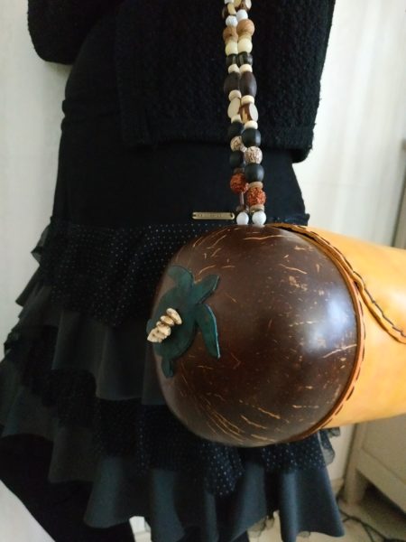 Sac à main en cuir noix de coco et graines – Image 3