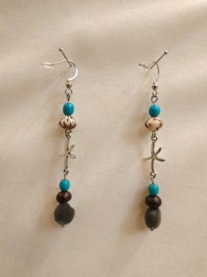 Boucles d'oreilles zanzibar étoile de mer