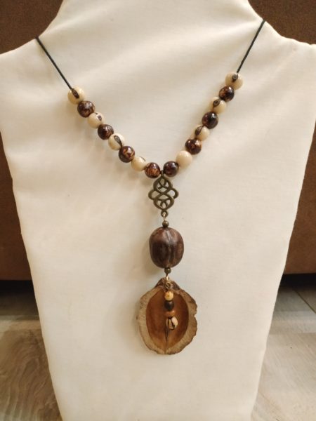 Collier hévéa jacaranda