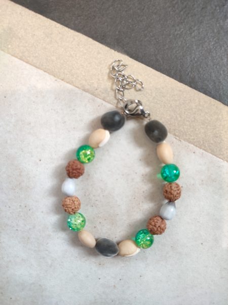 bracelet en graines de martinique