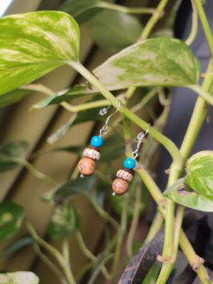 Boucles d'oreilles palmier royal nain toloman