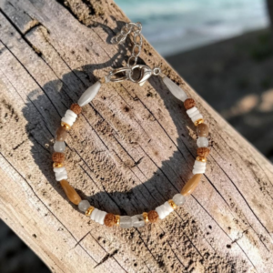 Bracelet graines labradorite