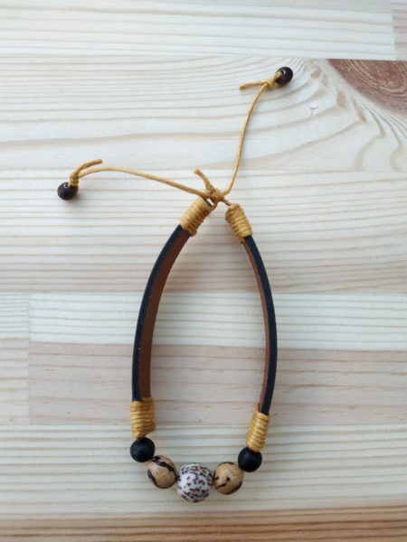Bracelet palmier royal nain cuir – Image 2