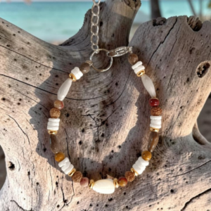 Bracelet graines mokaite