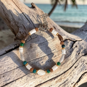 Bracelet graines chrysocolle